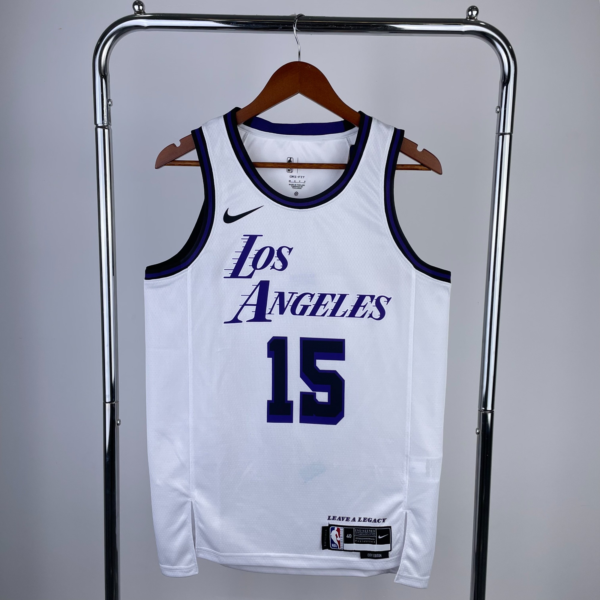 2023 Season City Version Los Angeles Lakets NBA White 15 Jersey311